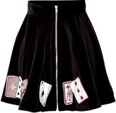 Thumbnail for your product : Olympia Le-Tan Embroidered Velvet Zancig Skirt Gr. 36
