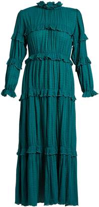 Etoile Isabel Marant Yukio ruffle-trimmed tiered cotton dress