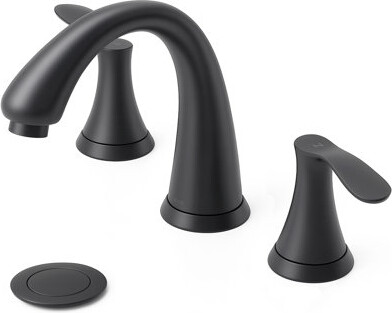 Orlando Widespread Bathroom Faucet 2-handle Bathroom Sink Faucet with Drain Assembly