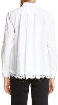 Thumbnail for your product : Sacai Lace Trim Poplin Button-Up Shirt
