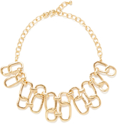 Thumbnail for your product : Kenneth Jay Lane Gold Interlocking Multi-Shape Station Necklace
