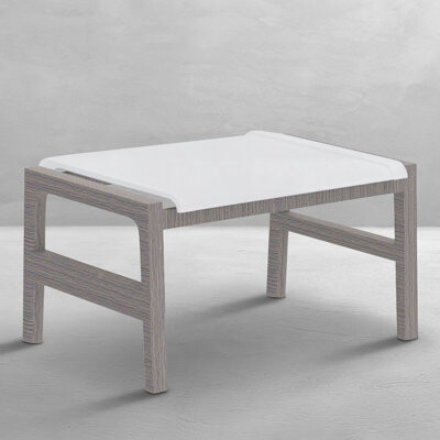 Summer Classics Seashore N-Dura Wood Outdoor Sling Ottoman