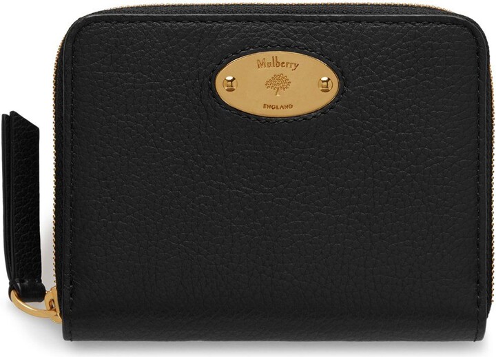 Mulberry Plaque Small Zip Around Purse