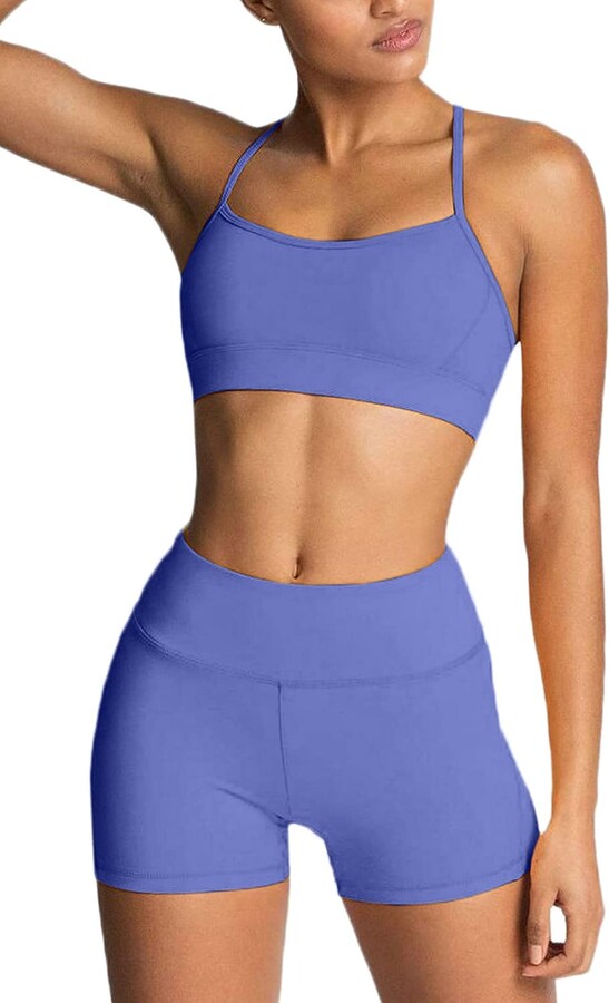 JULY'S SONG Women's 5pcs Yoga Suit Sportsuits Running Jogging Gym