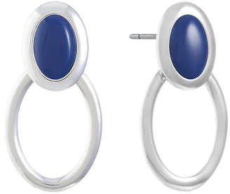 Liz Claiborne Blue Oval Drop Earrings