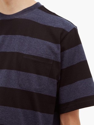 Oliver Spencer Striped Cotton T-shirt - Black
