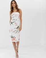 Thumbnail for your product : AX Paris floral strapless midi dress