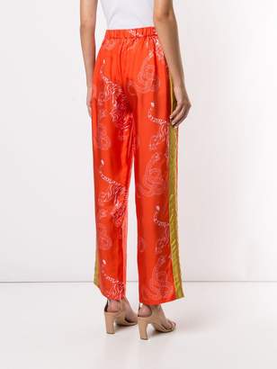 Shanghai Tang Pyjama Pants with Tiger & Snake Print