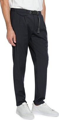 White Sand Banker Pinstripe Pleated Pants