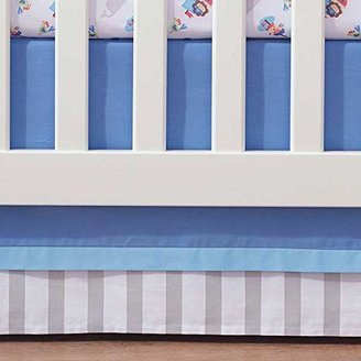 BreathableBaby Breathable Baby Blue Mist Stripe Crib Skirt by Breathable Baby