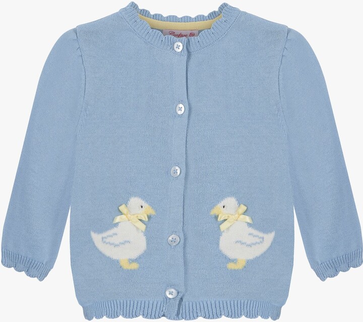 Trotters Baby Jemima Cotton Cardigan ShopStyle Girls' Knitwear