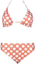 Thumbnail for your product : boohoo Plus Polka Dot Triangle Bikini