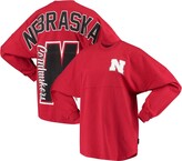 Thumbnail for your product : Women's Scarlet Nebraska Huskers Loud n Proud Spirit Jersey T-shirt