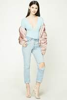 Thumbnail for your product : Forever 21 Plunging Surplice Bodysuit