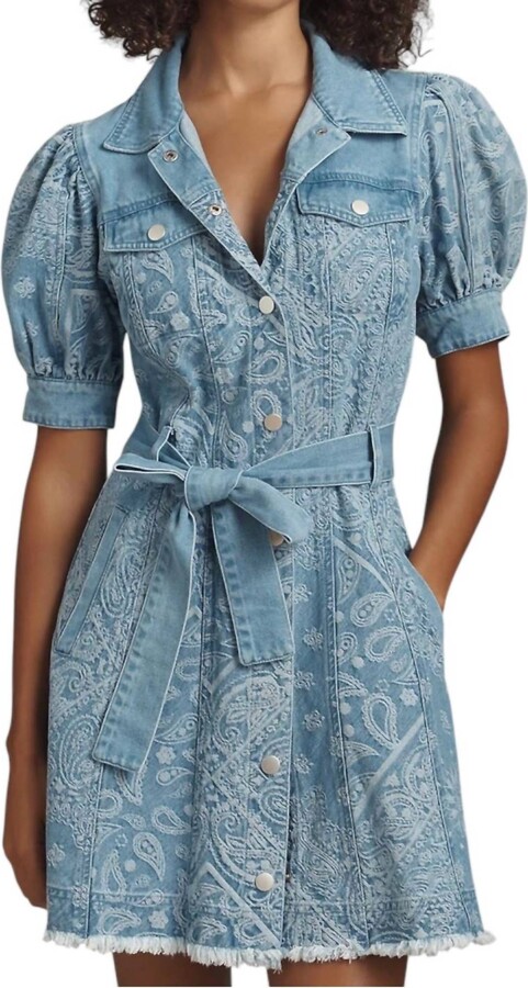 En Saison Tarak Mini Dress In Light Blue