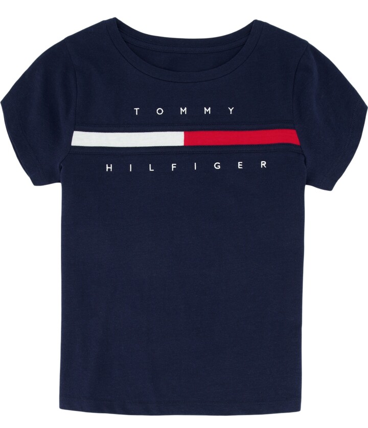 Tommy Hilfiger Big Girls Logo Tee Shirt - ShopStyle
