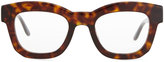 Thumbnail for your product : Stella McCartney Thick Square Acetate Fashion Glasses, Dark Tortoise