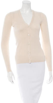 Prada Long Sleeve Button-Up Cardigan