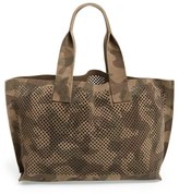 Thumbnail for your product : Pedro Garcia Perforated Suede Tote