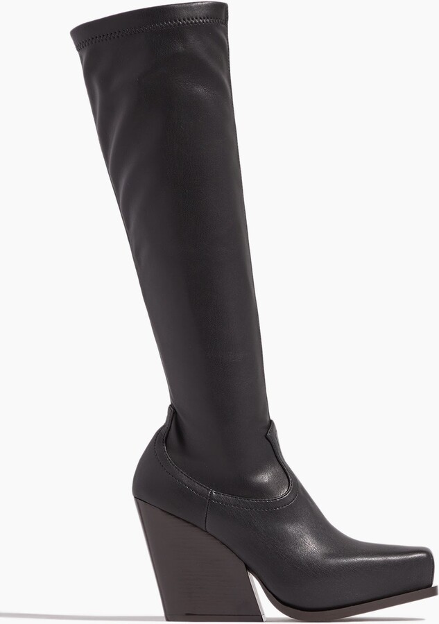 Stella McCartney Cowboy Knee High Boot in Black ShopStyle