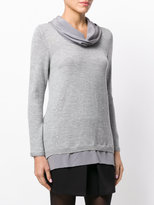 Thumbnail for your product : Fay draped neck jumper