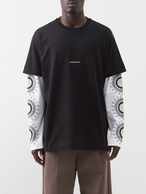 【送料&関税込】Givenchy Long-sleeved T-shirt Givenchy Double Layer T-Shirt | Saks Fifth Avenue