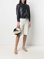 Thumbnail for your product : Salvatore Santoro Cropped Shirt Jacket