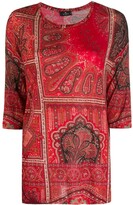 Thumbnail for your product : Etro 3/4 Sleeves Paisley Top