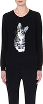 Thumbnail for your product : Markus Lupfer Kitten sequinned wool jumper
