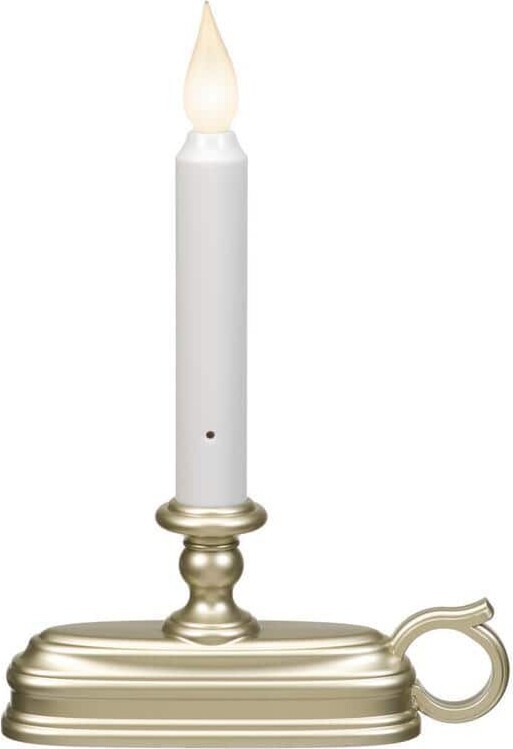 Xodus Innovations 9 in. Dual Color LED Deluxe Battery Operated Candle with Pewter Base