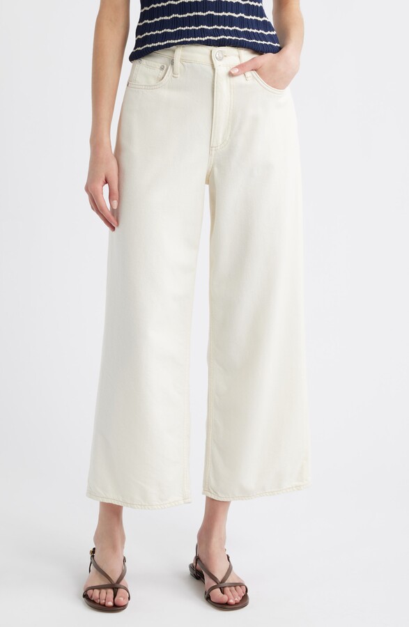Rag & Bone Featherweight Andi High Waist Ankle Wide Leg Jeans
