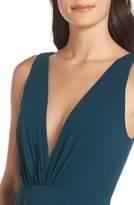 Thumbnail for your product : Jenny Yoo Ryan Illusion Neck Chiffon Gown