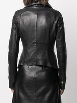 Thumbnail for your product : Masnada Zipped Leather Jacket