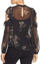 Thumbnail for your product : Astr Chantelle Ruffled Cold-Shoulder Top