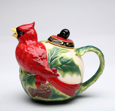 Dietz Cardinal 0.37 -qt. Ceramic Teapot
