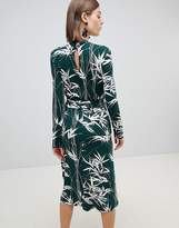 Thumbnail for your product : Warehouse Barbican Collection Climbing Bamboo Midi Dress