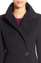 Thumbnail for your product : Vera Wang Herringbone Long Fit & Flare Coat