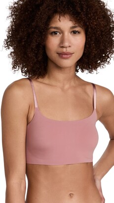 Calvin Klein Women's Invisibles Comfort Seamless Wireless Skinny Strap Retro Bralette Bra
