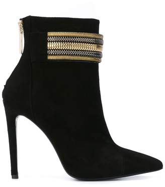 Pierre Balmain embellished strap ankle boots