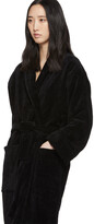 Thumbnail for your product : Palm Angels Black Logo Bath Robe