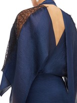 Thumbnail for your product : Roland Mouret Weston Draped Chiffon Gown - Navy Multi