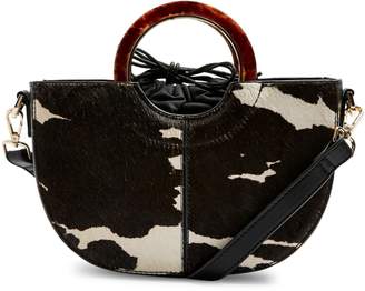 Topshop Shelby Cow Two-Sided Grab Bag
