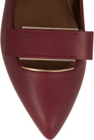 Thumbnail for your product : Lanvin Leather point-toe flats