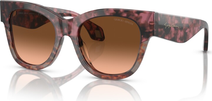 Giorgio Armani Women's Sunglasses, Gradient AR8195U - Black, Yellow Havana