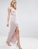 Thumbnail for your product : ASOS Scuba Bandeau Asymmetric Maxi Dress
