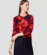 Thumbnail for your product : LOFT Petite Silky Floral Signature Cotton Cardigan