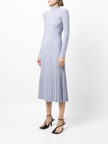 Thumbnail for your product : Dion Lee Pleated Lung-Twist Midi Dress
