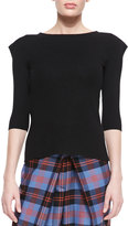 Thumbnail for your product : McQ Felted Peak-Shoulder Sweater