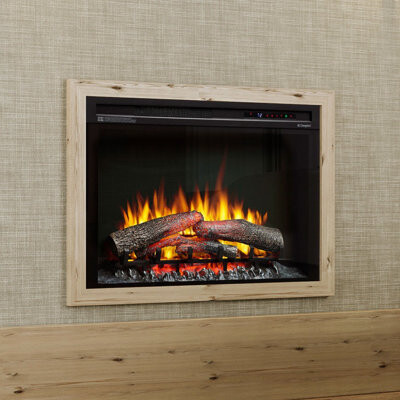 Dimplex Nova Multi-Fire XHD Electric Fireplace Insert with Logs - 1,000 SQ. FT., Ceramic Heater
