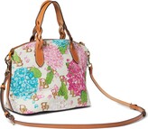 Thumbnail for your product : Dooney & Bourke Hydrangea Monogram Celeste Satchel (Cream) Handbags